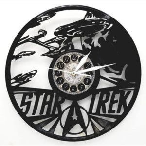 STAR TREK STARTREK vinyl record clock